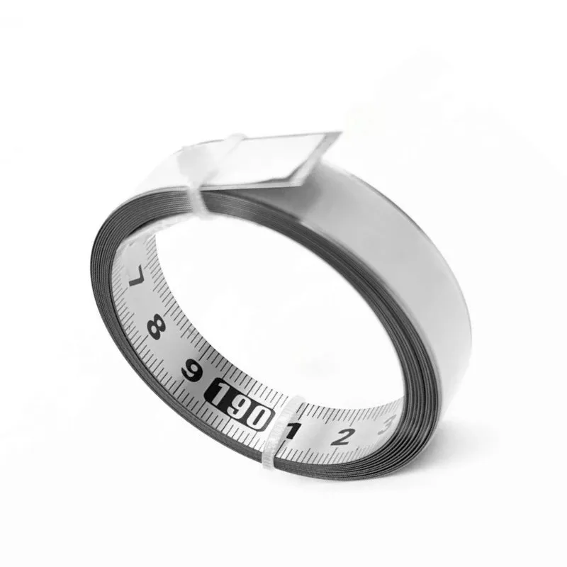 1-3m Stainless Steel Miter Track Tape Measure Self Adhesive Metric Scale Ruler Rust-Proof Durable And Wear-Resistan Ruler