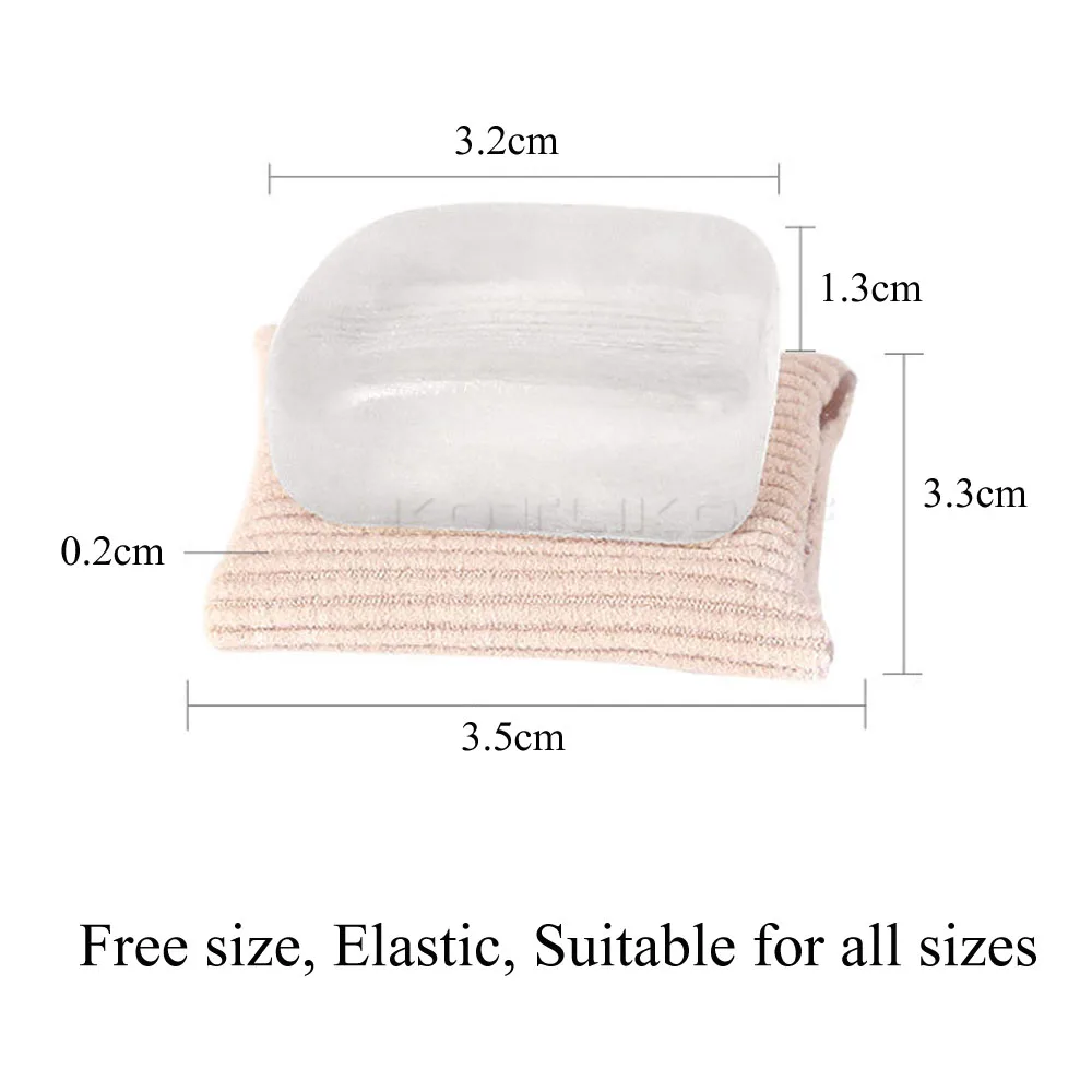 2Pcs Silicone Foot Toe Separator Adjuster Hallux Valgus Pedicure Corrector Feet Care Bunion Bone Thumb Valgus Protector Tool