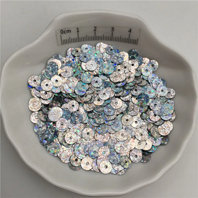 10g Laser 4 millimetri 6 millimetri 8 millimetri Piatto Paillettes PVC di Scintillio di Paillettes Per I Vestiti, Cappello, scarpe. Bambini FAI DA