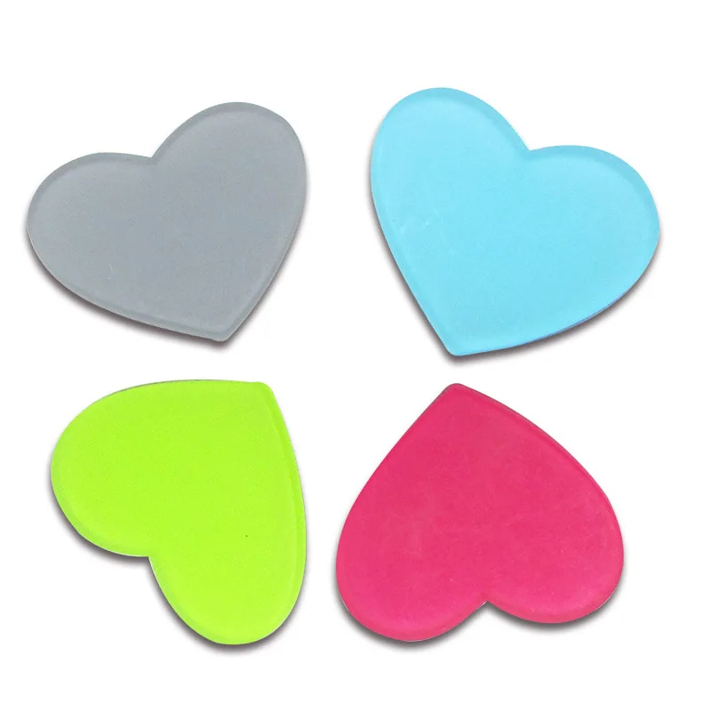 100pcs/lot candy color acrylic heart  padded applique Crafts for headwear hairbands DIY accessories