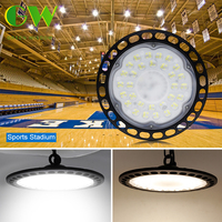 Super Bright LED High Bay Lights 100W 150W 200W Waterproof Commercial Industrial Lighting for Warehouse 220V UFO LED Garage Lamp