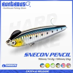 Hunthouse Slow Sinking Pencil Fishing Lure 90/130mm 14.8/26g Blue Stickbait S-Shaped Saltwater Sea bass Lures Hard Bait goods