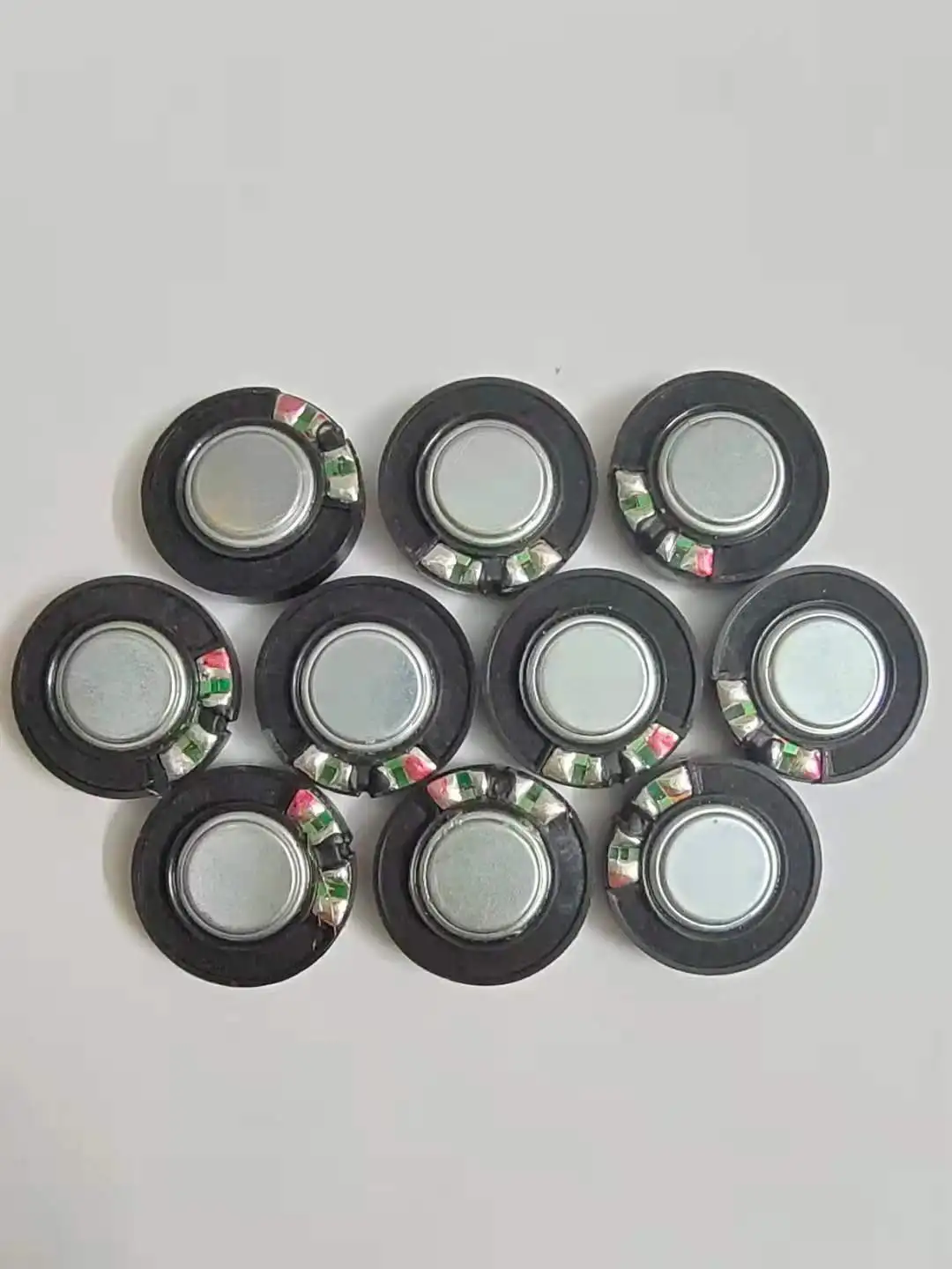 金属メッシュミニヘッドセット,27mm,32オーム,110db overイヤーヘッドセット,ドライバー,電話修理部品,卸売り,10個