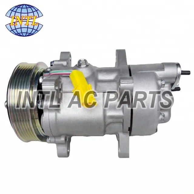 

Sanden SD6V12 1437 1460 AUTO AC A/C Compressor For Peugeot 206 307 406 607 806 6453KW 6453LA 9639078280 9659230880 9682930280