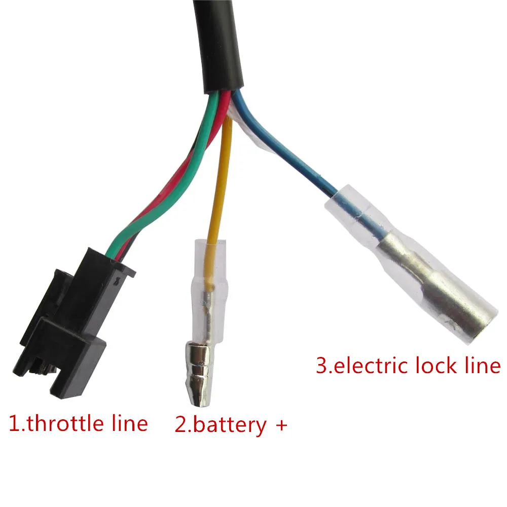 Accélérateur torsadé avec batterie pour vélo électrique, poignées de guidon, interrupteur d\'affichage LCD, vélo électrique, scooter, vélo électrique