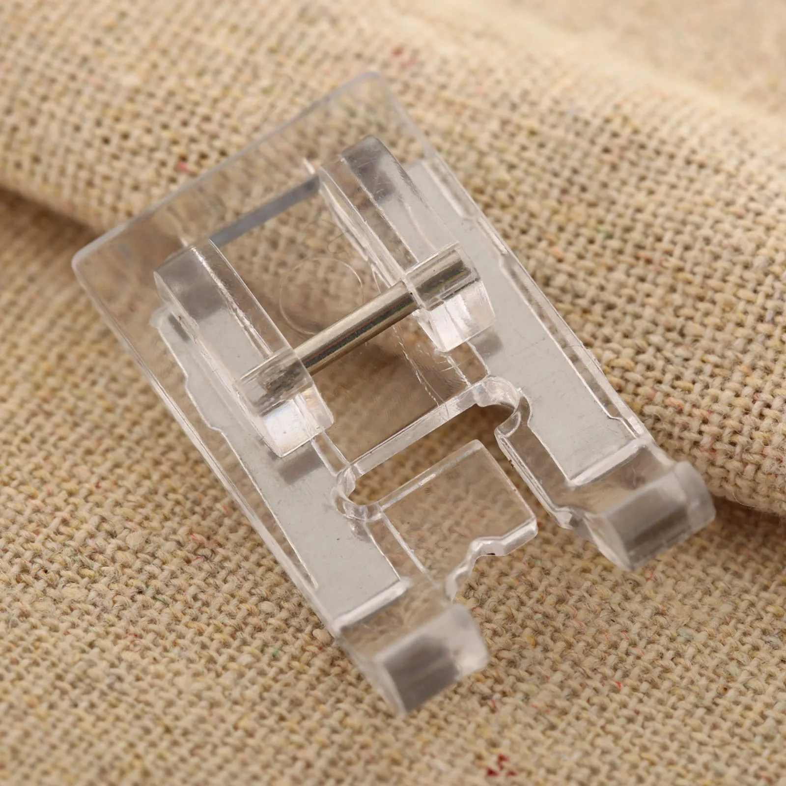 DRELD Transparent Home Domestic Sewing Machine Satin Stitch Presser Foot Snap-on For Singer Brother Juki Sewing Machine