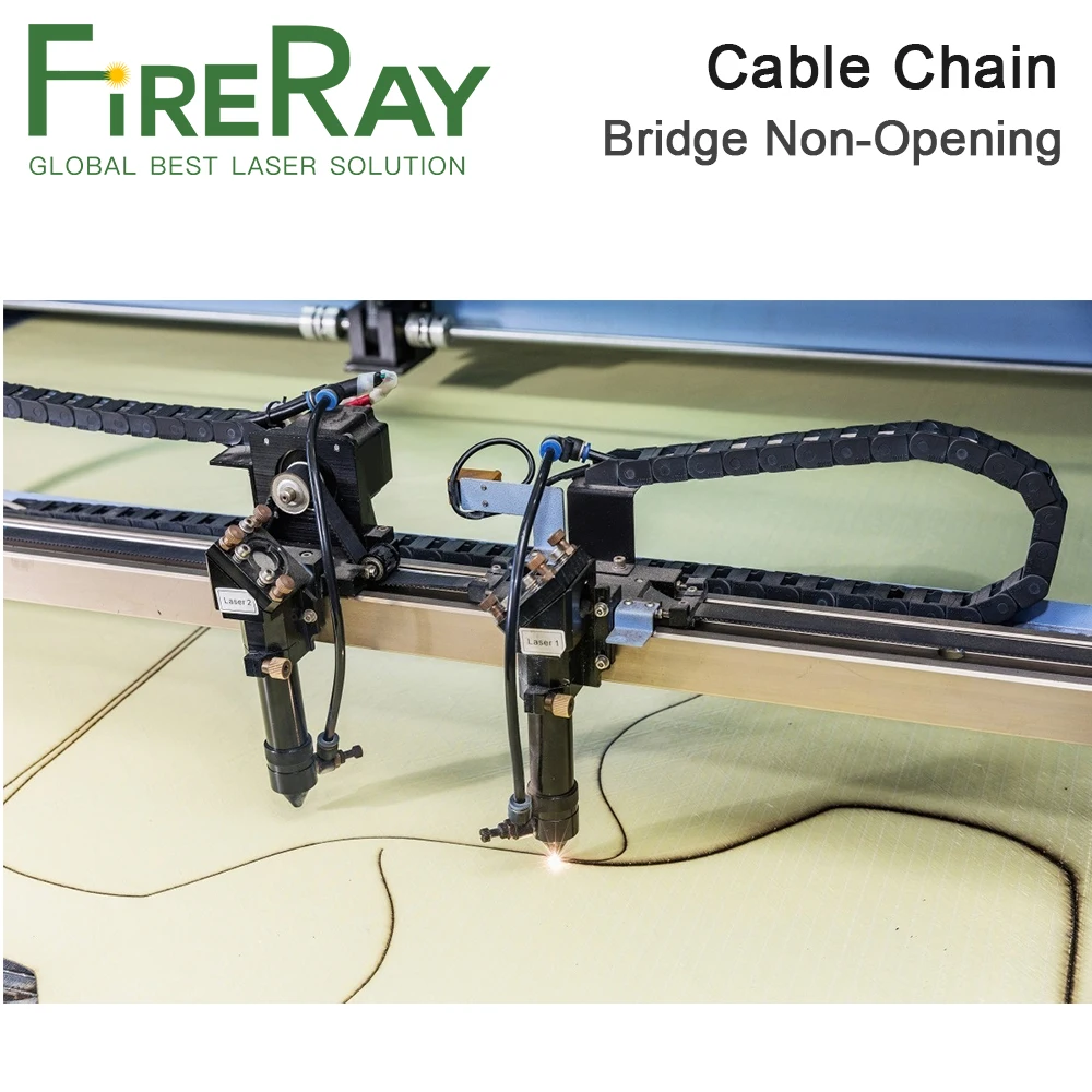 1 метровая кабельная цепь FireRay 18x25 18x37 15x30 15x20 мм, мостовой тип, неоткрывающаяся пластиковая буксирная цепь трансмиссии для машины