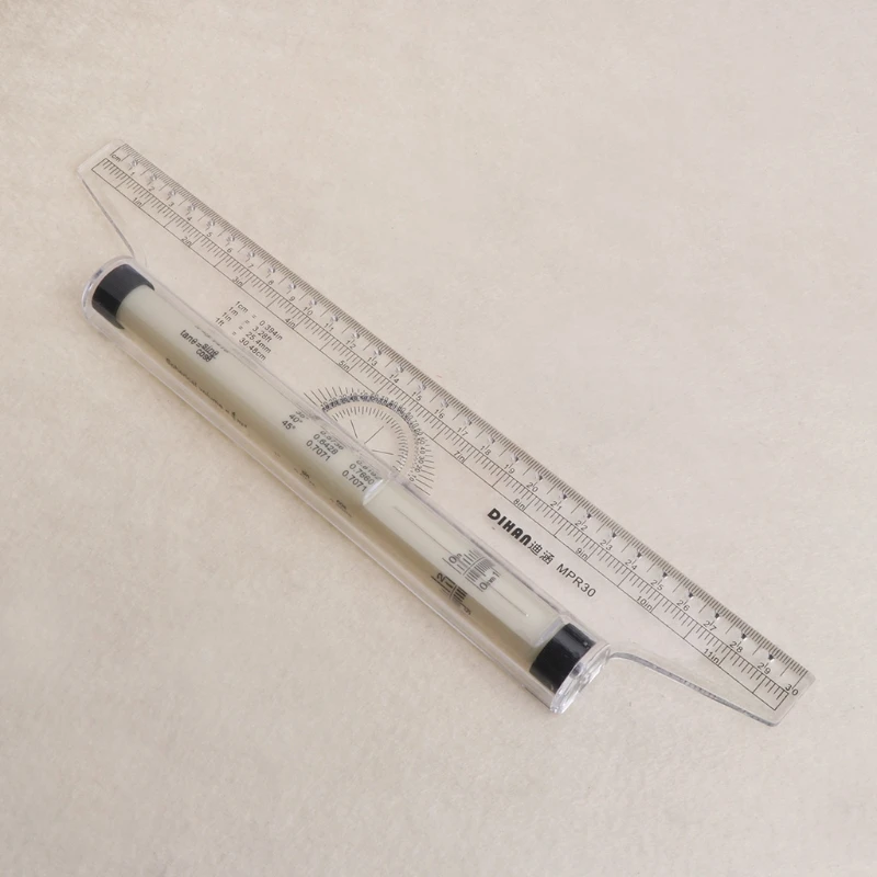 Rolling Parallel Ruler Foot Inch Metric Rule Balancing Scale Multi-Purpose Ruler for Patchwork