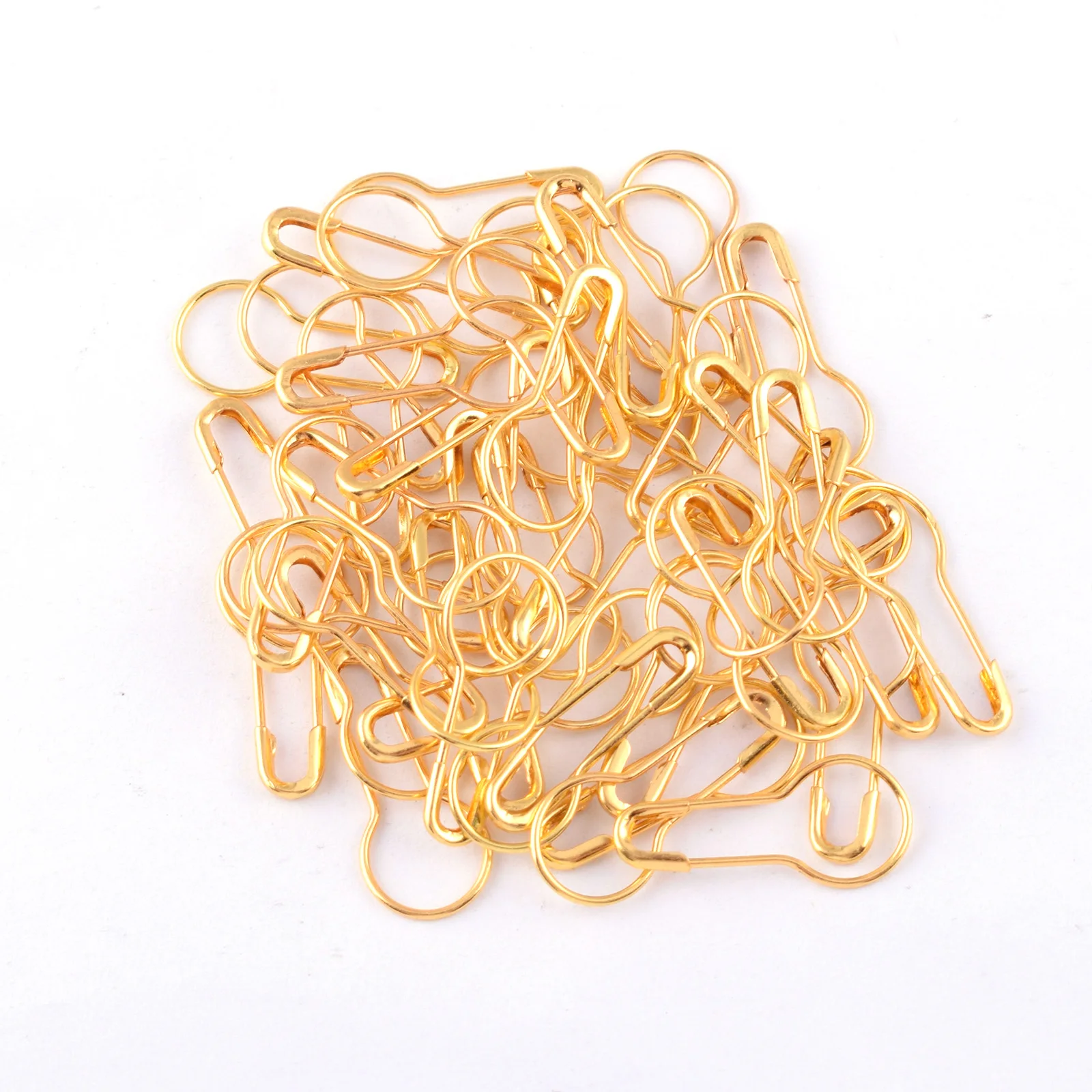 

Gold Safety Pins Mini Gourd Shape Brooch Safety Pins Metal Clasp Pins DIY Sewing Tools Accessory for Scarf Blankets Skirts Craft