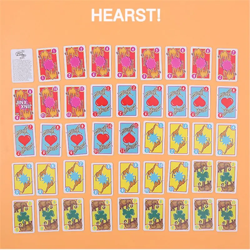 Juego de cartas para niños: sirvienta antigua, pez, corazones, fiesta familiar Crazy Eights