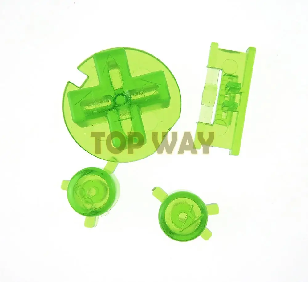 100sets Plastic Power ON OFF Buttons Keypads for Gameboy Color GBC Colorful Buttons for GBC D Pads A B Buttons