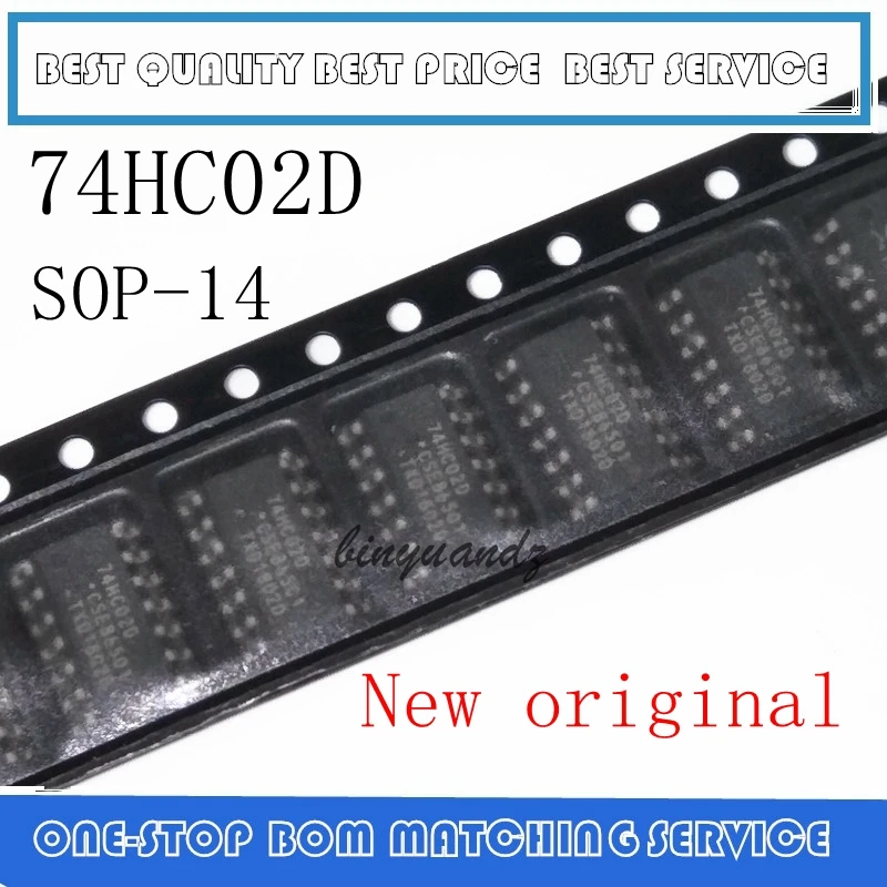 50PCS~200PCS 74HC02 74HC02D SOP-14