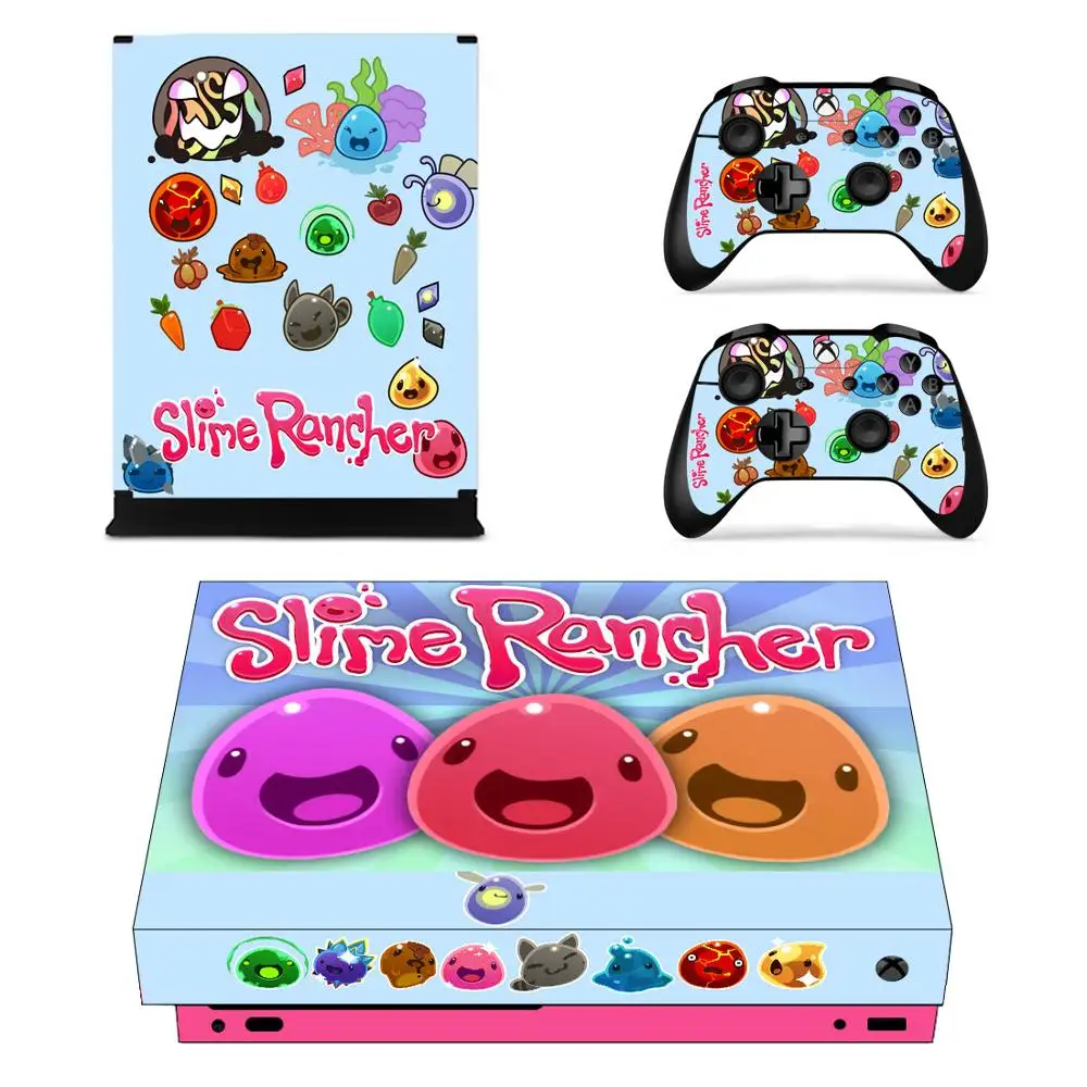 Slime Rancher Full Cover Skin Console & Controller Decal Stickers for Xbox One X Skin Stickers Vinyl