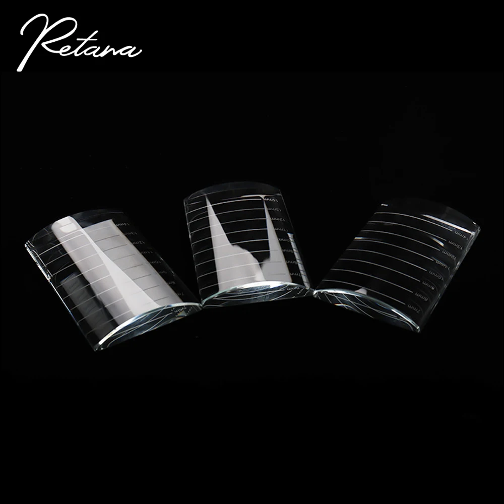 RETANA-Coussretours de mesure en cristal pour extension de cils, outil de greffage et d'agrandissement de faux cils