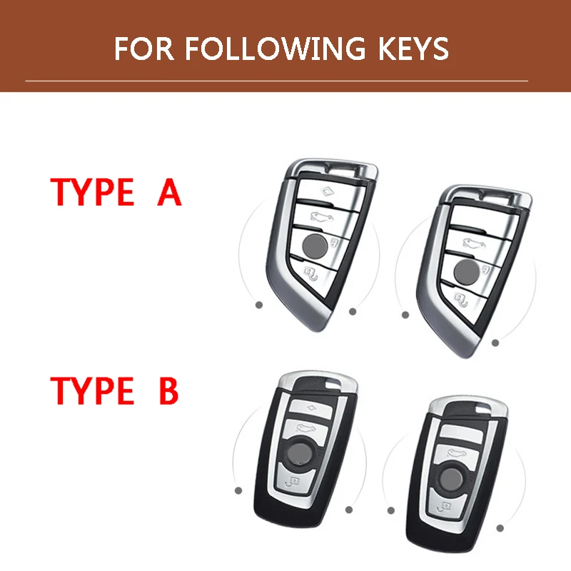 Genuine Leather Handmade Car Key Cover key Case For BMW X1 X5 F22 F20 F26 F48 F10 F07 F30 F18 X3 X4 F25 F15 F32 F16 F34 G20 G30