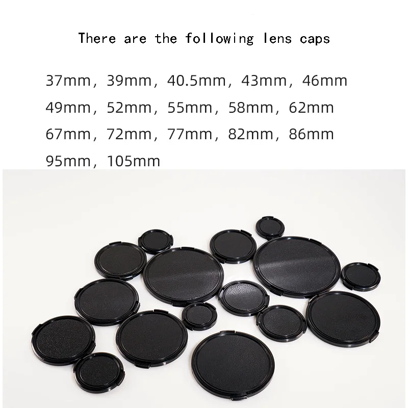 49 มม.58 มม.67 มม.52 มม.72 มม.55 มม.62 มม.ฝาครอบเลนส์กล้อง LEN สําหรับ Canon Nikon SONY Olypums Fuji Lumix