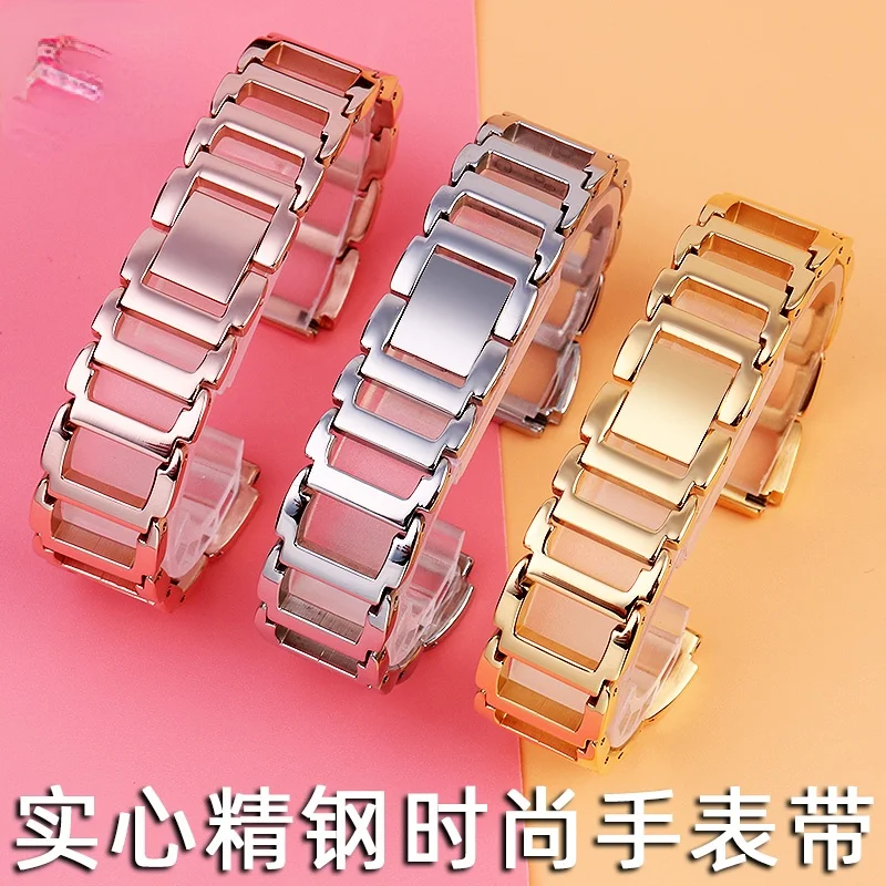 for CK Women Stainless Steel Watch Strap K3g231/6 K2g231/6 LEDs/6 Solid Watch Band16mm