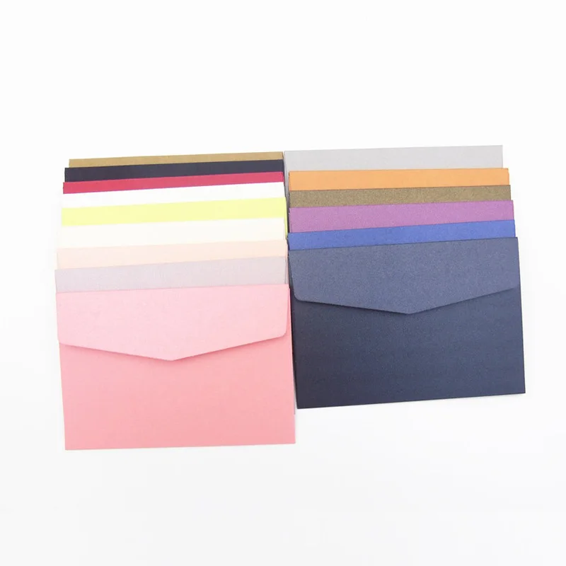 500Pcs/Lot Colorful High Grade Paper Bag Envelope Kraft Paper 6 Inch Card Envelope Invitation bags Wholesale