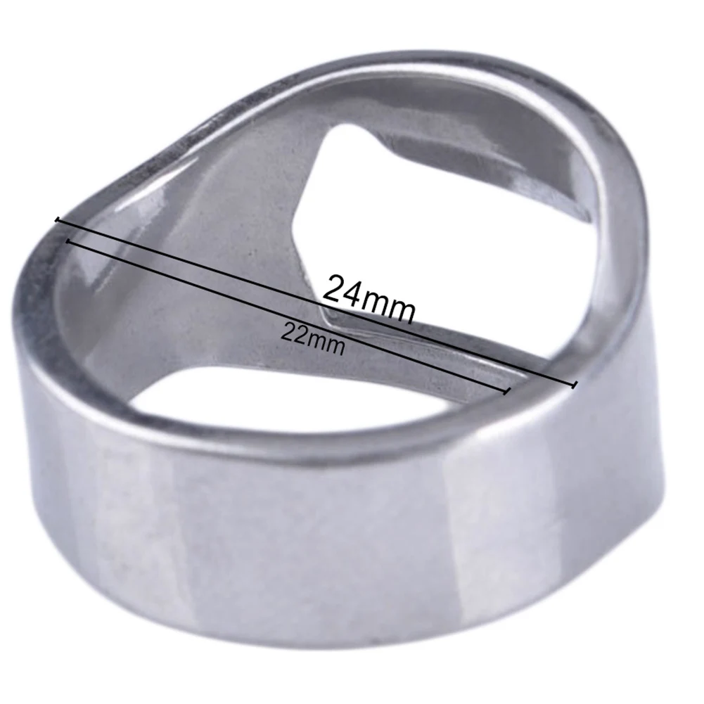 1Pc Stainless Steel Finger Ring Ring-Shape Beer Bottle Opener For Beer Bar Tool Fitting