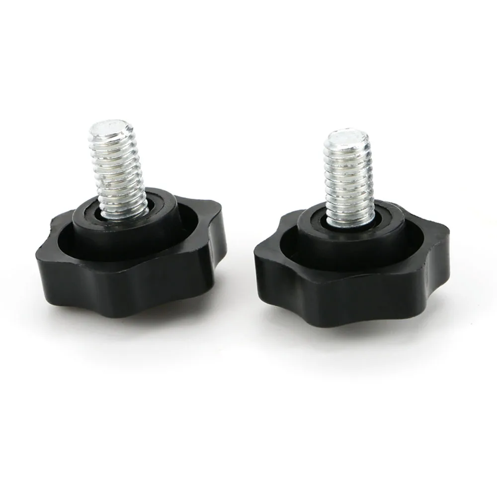 1/2/5/10 шт. M4 M5 M6 черная слива бакелитовый винт с накатанной головкой ручка болт звезда Ручка затянуть винт с накатанной головкой