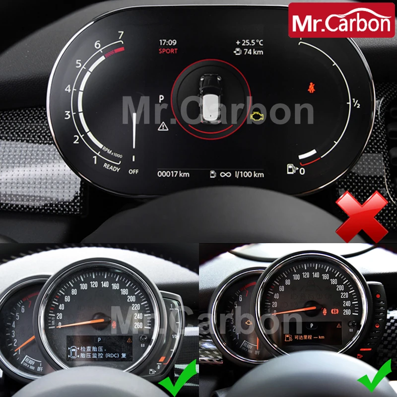 Car Tachometer Decoration Cover For BMW MINI ONE Cooper S F54 F55 F56 F57 F60 Interior Modification Accessories Car Products