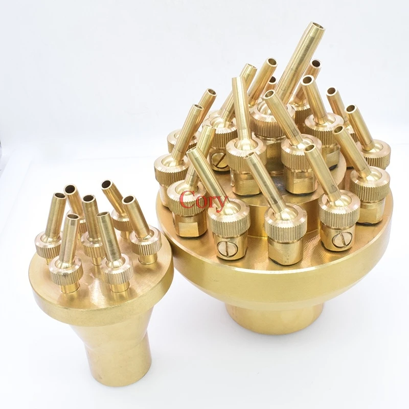 1PC Fountain nozzle Landscape gardening water Adjustable sprinkle-nozzle Female Brass 2/3 layers 1