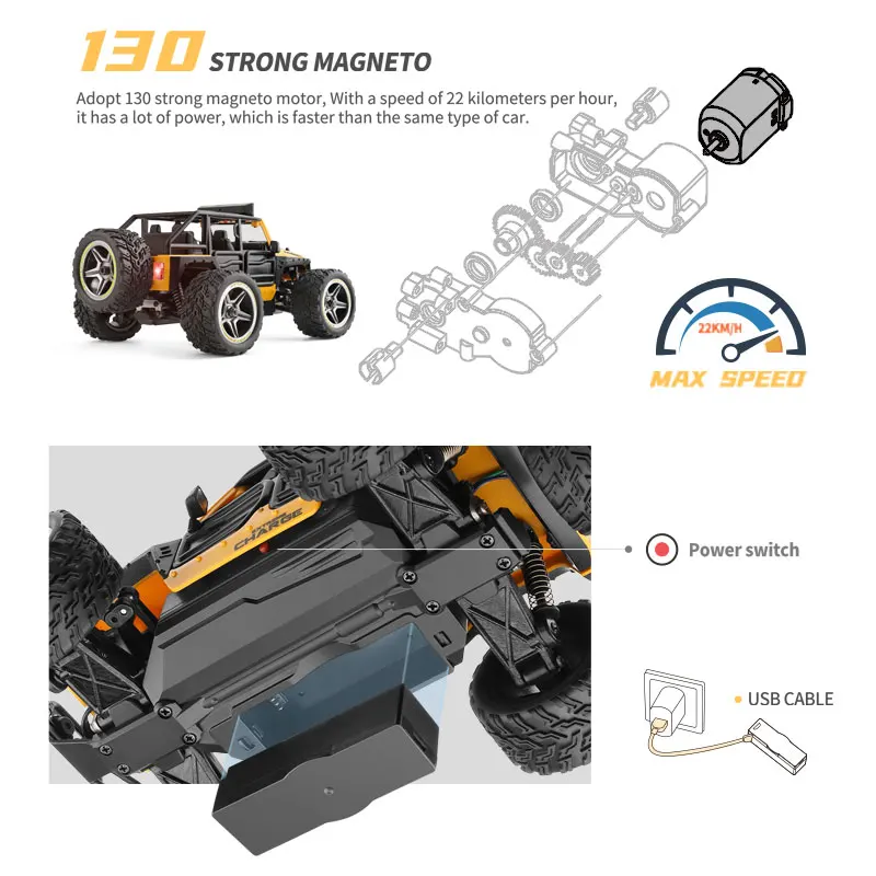 Wltoys 322221 22201 2.4G Mini RC 2WD Model pojazdu terenowego z lekkim pilotem mechaniczna ciężarówka zabawka dla dzieci