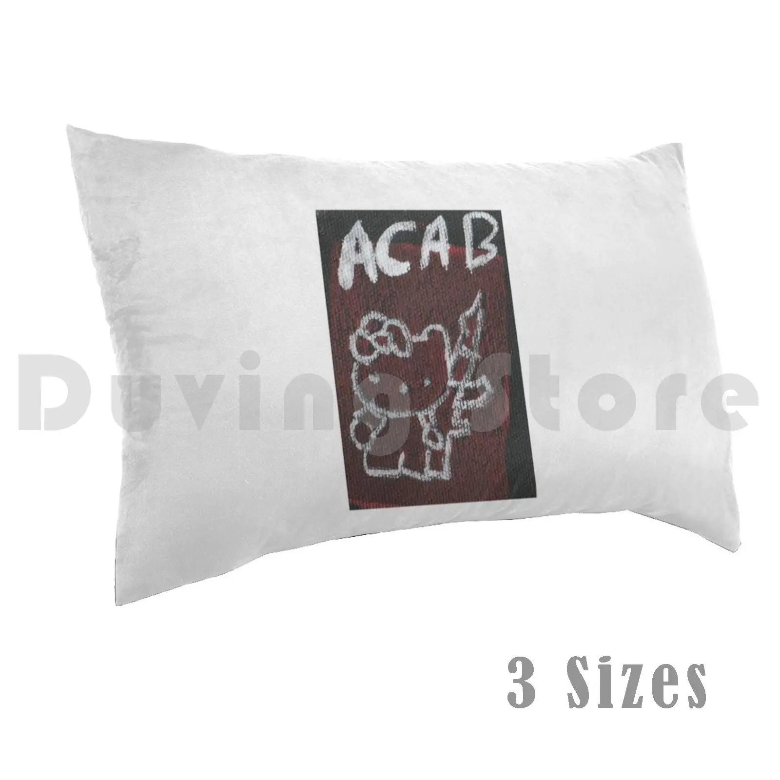 AcabPillow case Anarchy Anarchist Folk Punk Punk Anarchist Alternative DIY Emo Scene Acab Cat Meow