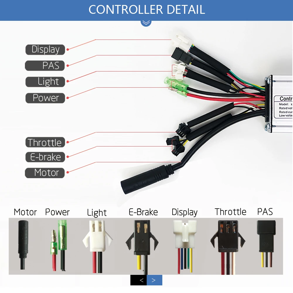 KT EBike Controller 36V 48V 17A 350W 22A 500W LCD3 LCD4 Kunteng Electric Bicycle Display Controller e Bike Accessories