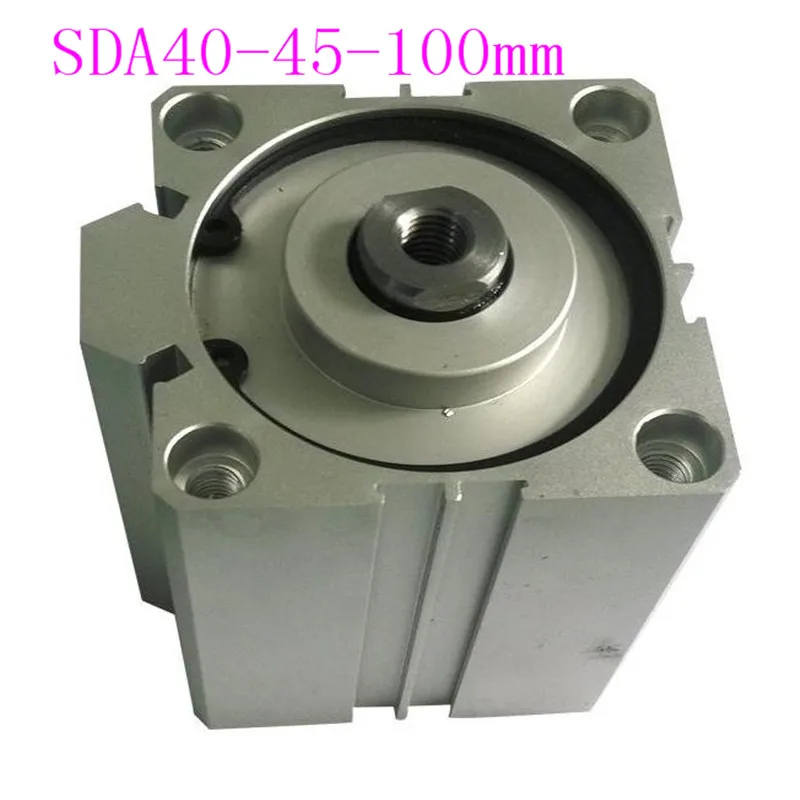 SDA40 Cylinder Compact SDA Series Bore 40mm Stroke 40-100mm  Air Cylinders Dual Action  Pneumatic