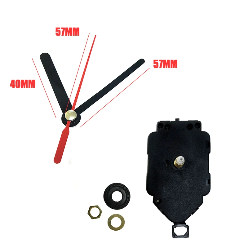 

50sets Mute Pendulum Movement with Creative Red Hands for Reloj De Pared Clockwork Repair Kit Hight Quality Mechanism Home Decor