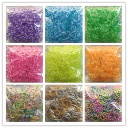 loom rubber bands bracelet for kids or hair Colorful rubber loom bands make woman bracelet DIY toys Christmas 2020 Gift