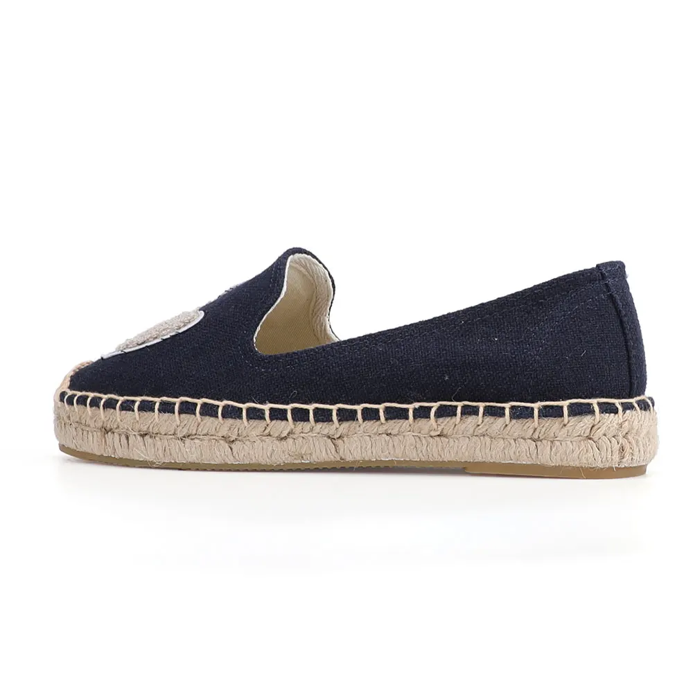 2022 Espadrilles Mujer Platform Flat Fishermen 2021 Sapatos Lady Casual Rubber Outsole Off-duty Days Flax Straw Thick Soled