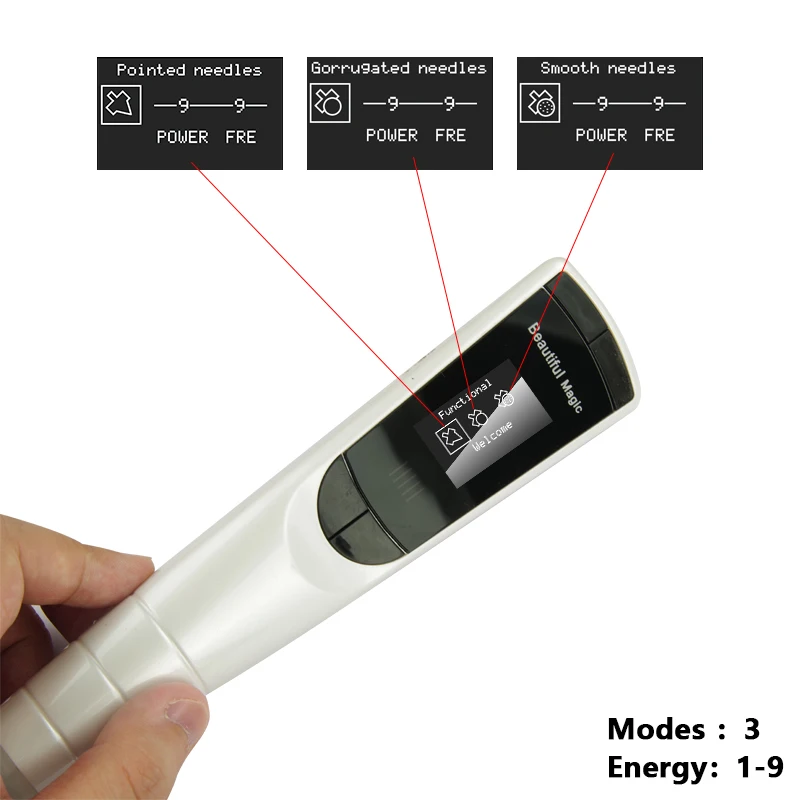 Mole Point Magic Pen penna di scansione di bellezza elettrica sbiancamento di macchie e rughe brufoli segni di pozzo e lentiggini attrezzature di bellezza