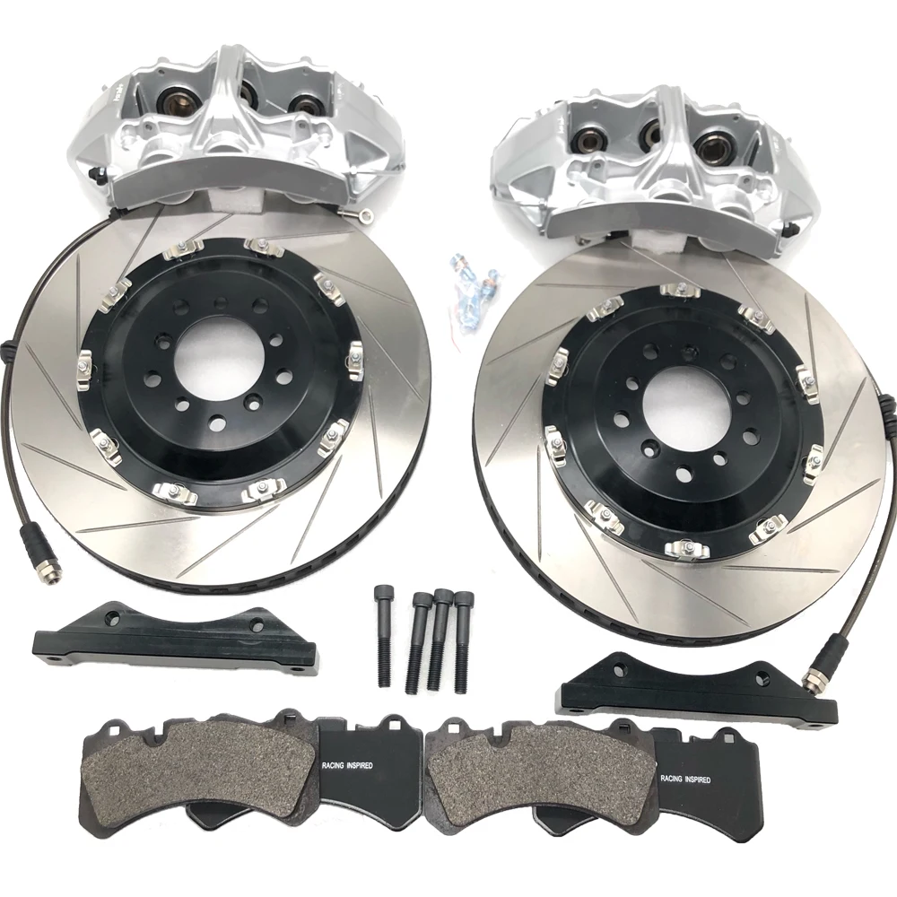 

JKGT6 Floating Brake Kit 6 piston calipers feature 362x32 rotors and floating center caps for Maserati-Levante 19-inch front