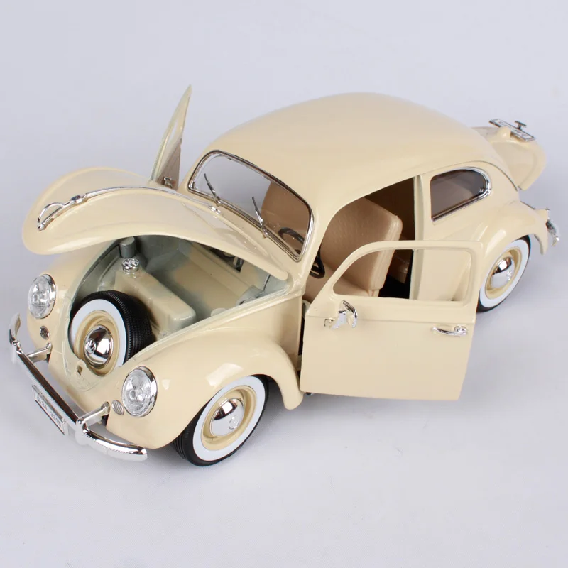 Best selling 1:18 Kever 1955 retro klassieke auto legering model, simulatie spuitgieten auto model, collectie Best, gratis verzending