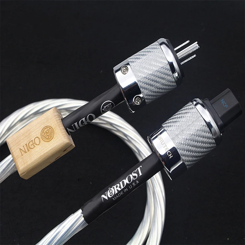 

Hifi Nordost Odin Supreme Reference Power Cable Cord US Plug EU Plug NCF Vinshle