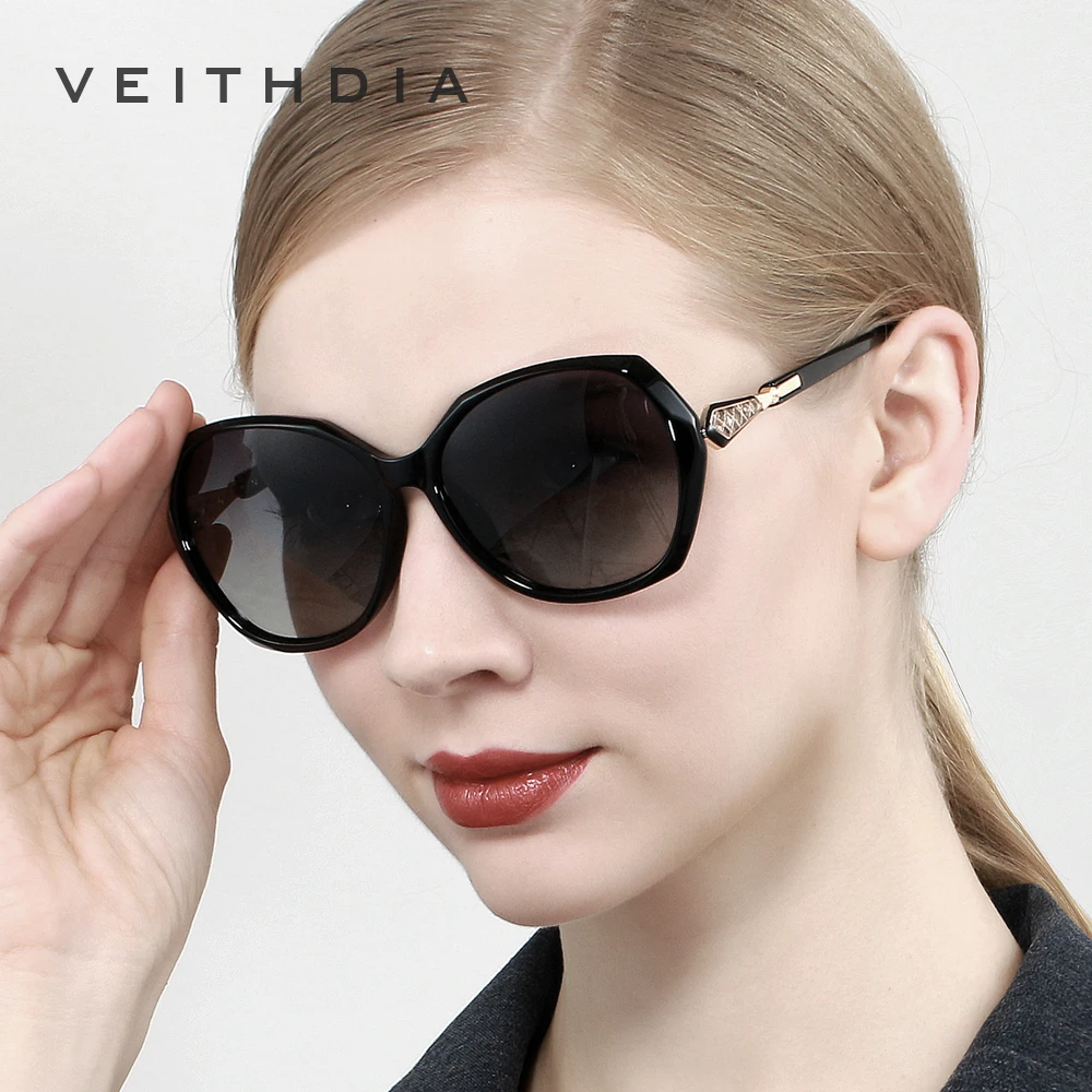 VEITHDIA 2020 Designer Women's Sun glasses Polarized UV400 Gradient Lens Glasses Luxury Ladies Sunglasses Eyewear For Women 3170