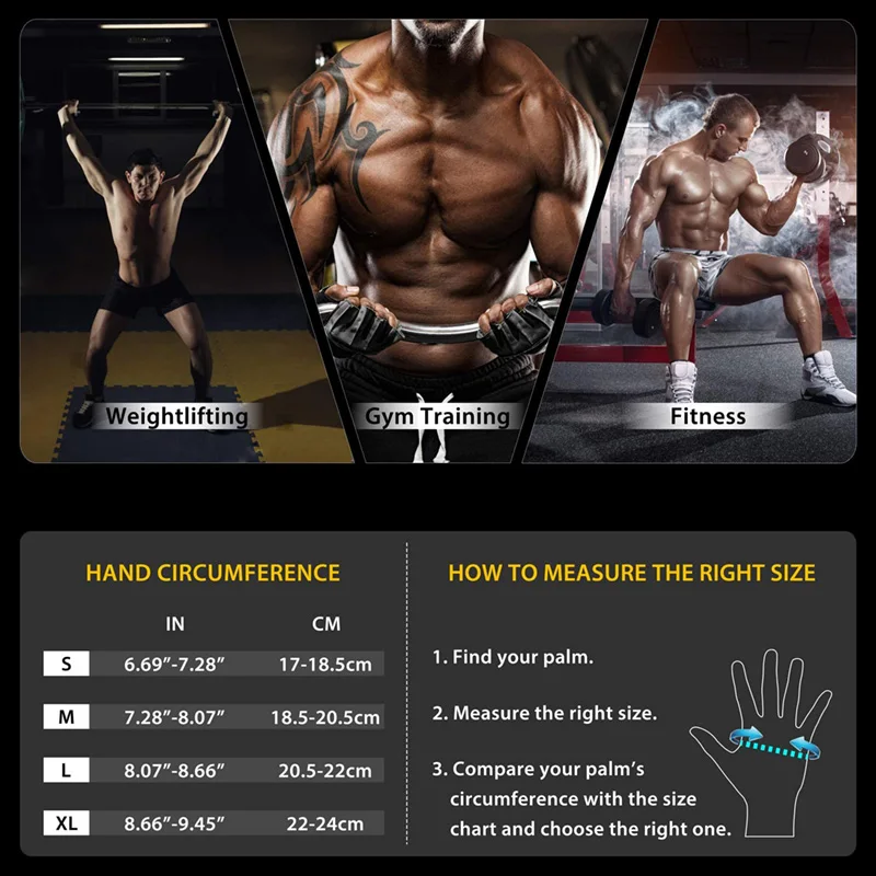 Gym Handschuhe Volle Finger Gewichtheben Handschuhe Mit Handgelenk Unterstützung Für Schwergewicht Übung Fitness Training Bodybuilding