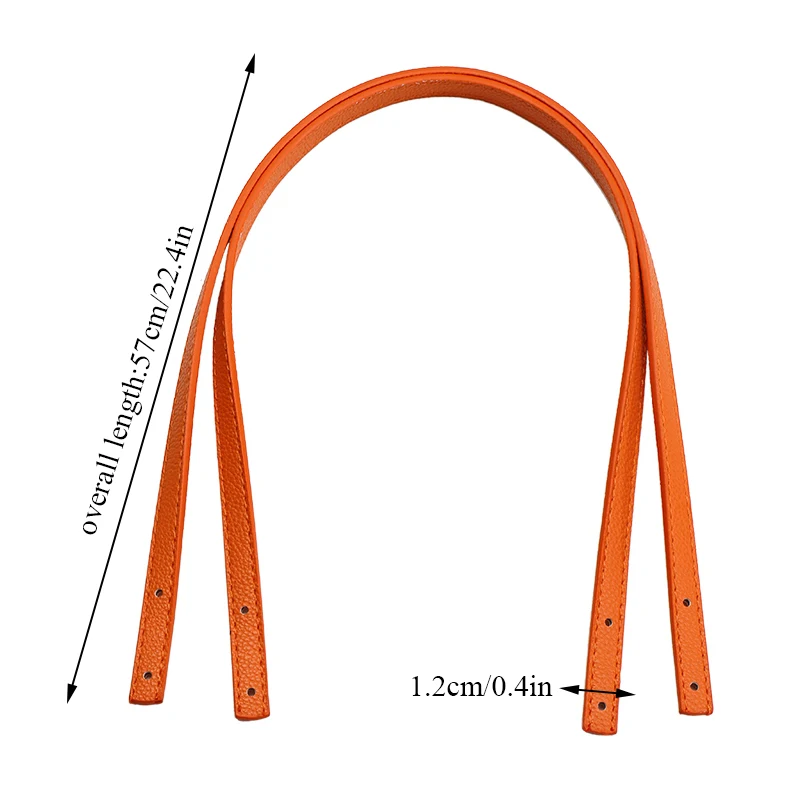 2 pçs alça de couro do plutônio alças para saco destacável alça de ombro banda alça pulseira diy substituição acessórios saco macio