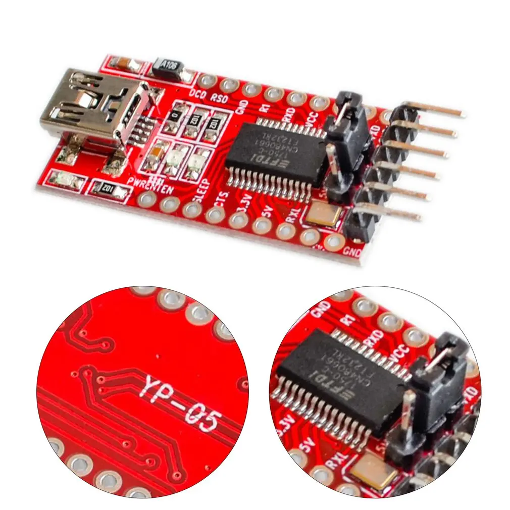 Ft232rl Ftdi Usb 3.3v 5v To Ttl Serial Adapter Module For Ft232 Mini Port Sturdy Practical Adapter Module