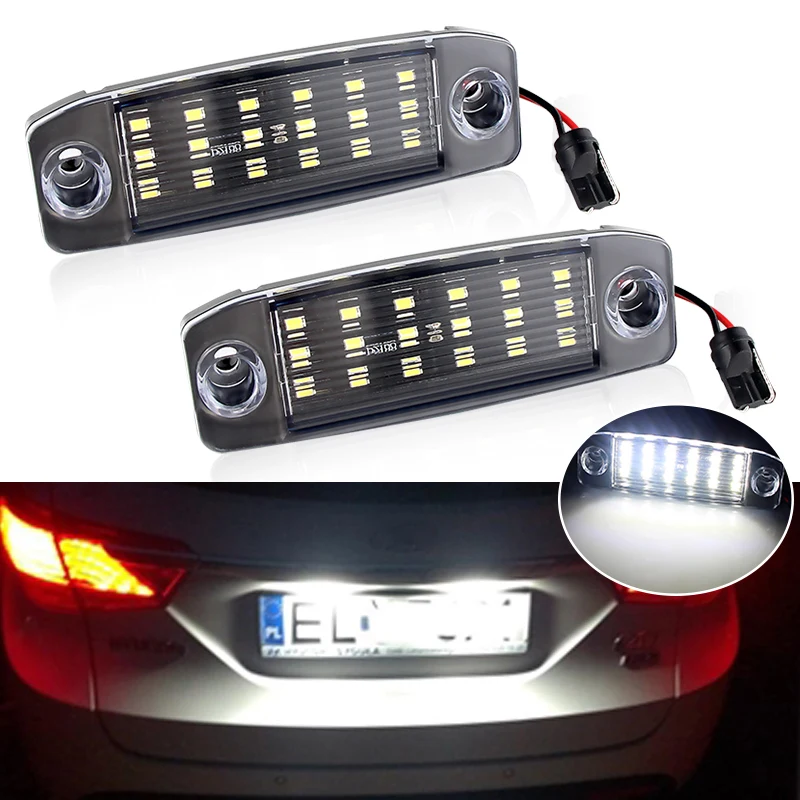 2x For Hyundai Kona i40 CW Sonata VI Sonata 10 Sonata YF 10MY GF 10 For Kia Sportage Car LED License Plate Light Number Lamps