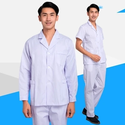 

Male doctors and nurses wear separate suits winter long sleeve short sleeve dental dental pharmacy overalls