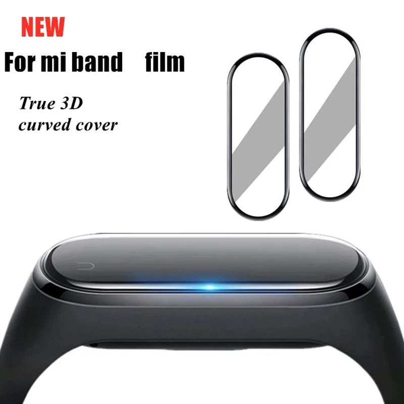 1-5 stücke 3d schutz folie für mi band 6 5 4 volle abdeckung explosions geschützte kratz feste schutz