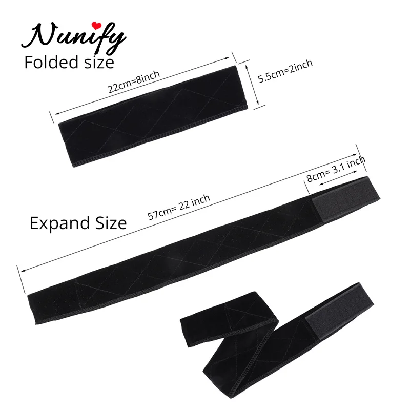 1Pcs Diverse Color Wig Band Nunify Brand Velvet Wig Grip Band Extra Hold Soft Comfortable Headband For Washing Head