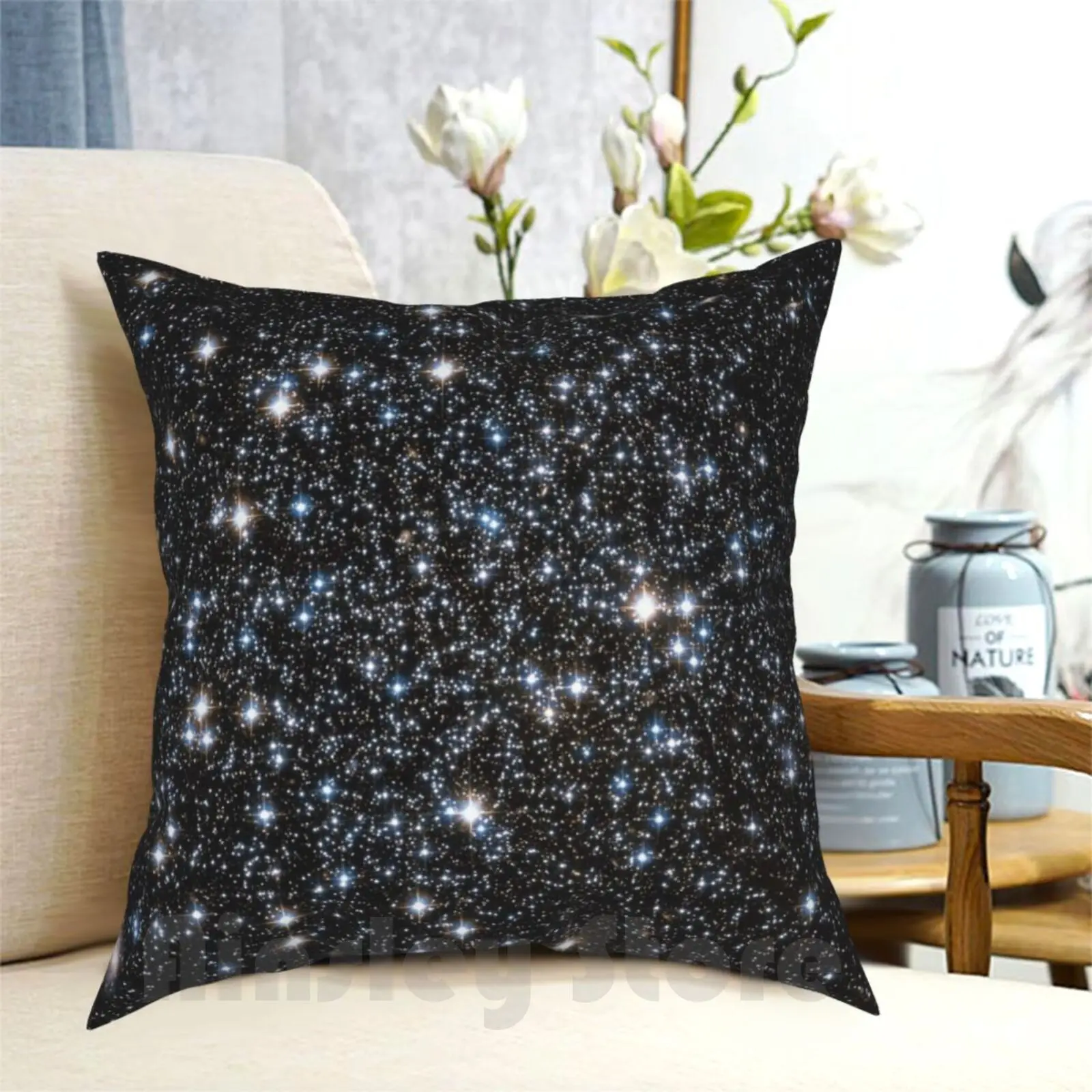 Glitter Galaxy Pillow Case Printed Home Soft DIY Pillow cover Case Space Exploration Black Star Stars Nebula Galaxy Star