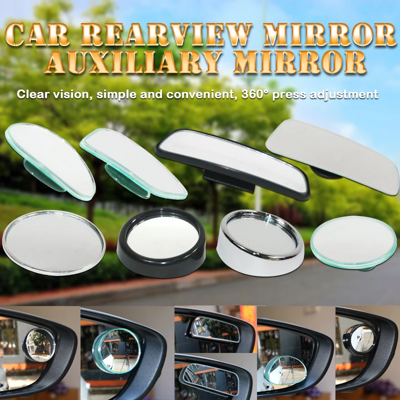 

Car 360 Degree Blind Spot Mirror Wide Angle Round Convex Mirror Small Round Side Blindspot Rearview Parking Mirror