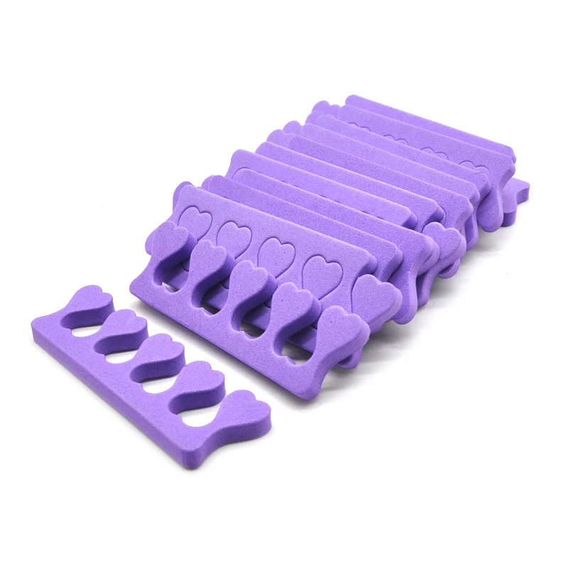 100 TEILE/LOS Professionelle Nail art Zehen Separatoren Finger Füße Teiler Schwamm Weiche Gel UV Schönheit Werkzeuge Polnischen Maniküre Pediküre
