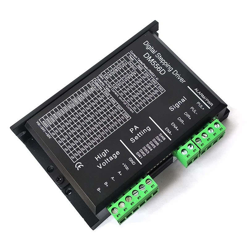 DM556D 48V DC 1KW 20 KHz Two-phase High Power Stepper Driver for CNC Router Milling NEMA17/23 stepping motor driver