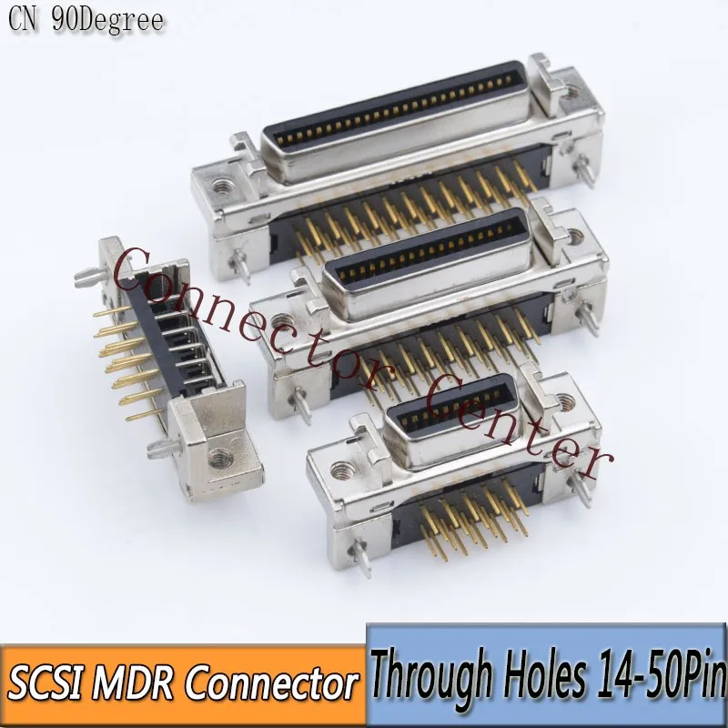 scsi mdr conector de condutor servo conector cn tipo 90 graus 14pin 20pin 26pin 36pin 50pin 01